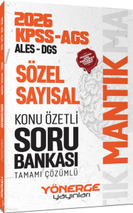 Yönerge Yayınları 2026 KPSS MEB-AGS ALES DGS Sözel Sayısal Mantık Konu Özetli Soru Bankası Çözümlü