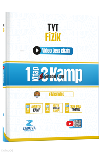 Zeduva Yayınları Fizikfinito TYT Fizik 1 Kitap 3 Kamp Video Ders Kitabı