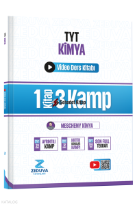 Zeduva Yayınları Meschemy Kimya TYT Kimya 1 Kitap 3 Kamp Video Ders Kitabı