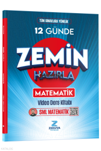Zeduva Yayınları SML Matematik 12 Günde Zemin Hazırla Matematik Video Ders Kitabı