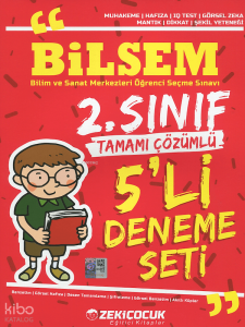 Zeki Çocuk 2. Sınıf Bilsem 5'li Deneme Seti