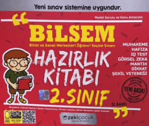 Zekiçocuk Eğitici Kitaplar 2. Sınıf Bilsem Hazırlık Kitabı