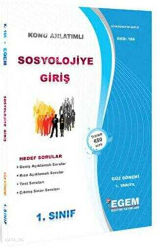 1. Sınıf 1. Yarıyıl Sosyolojiye Giriş Konu Anlatımlı Soru Bankası | Ko
