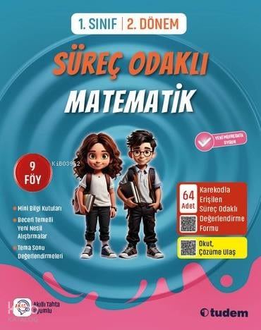 1.Sınıf 2.Dönem Süreç Odaklı Matematik | Kolektif | Tudem Yayınları - 