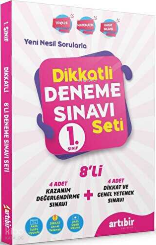 1.Sınıf Dikkatli Deneme Sınavı Seti | Kolektif | Artıbir Yayınları