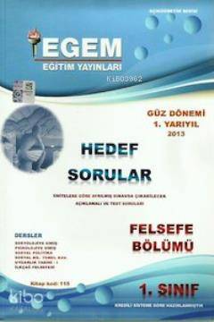 1. Sınıf Felsefe Bölümü Hedef Sorular (Kod 115) Güz Dönemi | Komisyon 