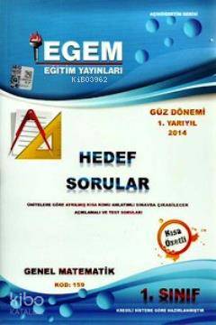 1. Sınıf Genel Matematik Hedef Sorular (Kod 159) Güz Dönemi | Komisyon