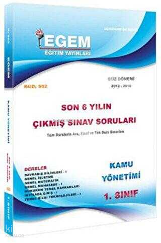 1. Sınıf Kamu Çıkmış Sınav Soruları 2012-2018 Güz Dönemi