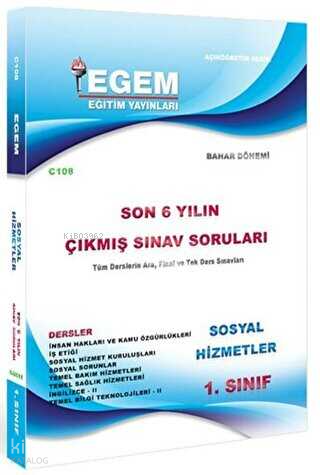 1. Sınıf Sosyal Hizmetler Son 6 Yılın Çıkmış Sınav Soruları