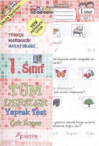 1. Sınıf Tüm Dersler Yaprak Testler | Kolektif | Faktör Yayıncılık