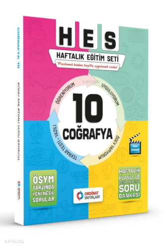 10. Sınıf Coğrafya Set ( Hes Serisi ) | Kolektif | Ordinat Yayınları