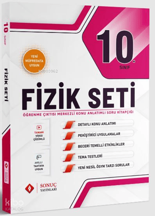 10.Sınıf Fizik Modüler Set 2025 - 2026 | Kolektif | Sonuç Yayınları (A