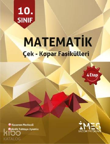 10. Sınıf Matematik 4 Etap Soru Bankası - Çek kopar Fasikülleri