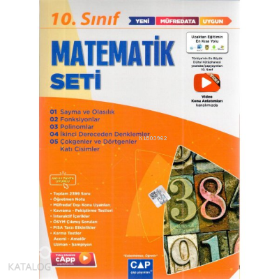 10.Sınıf Set Anadolu Matematik - 2022 | Kolektif | Çap Yayınları