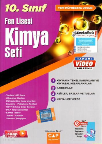 10.Sınıf Set Fen Lisesi Kimya - 2023 | Kolektif | Çap Yayınları