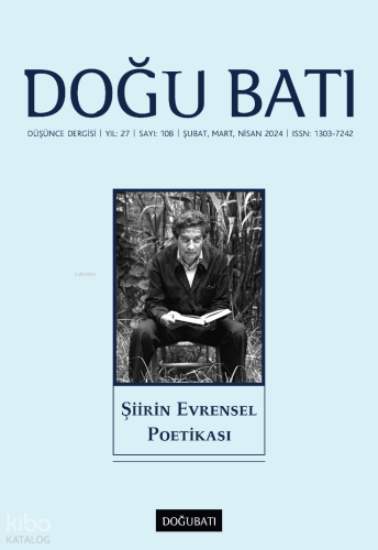 108. Sayı Şiirin Evrensel Poetikası