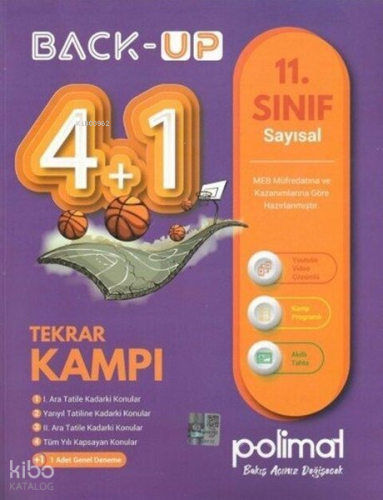 Polimat 11. Sınıf Back-Up 4+1 Kamp Kitabı - Sayısal
