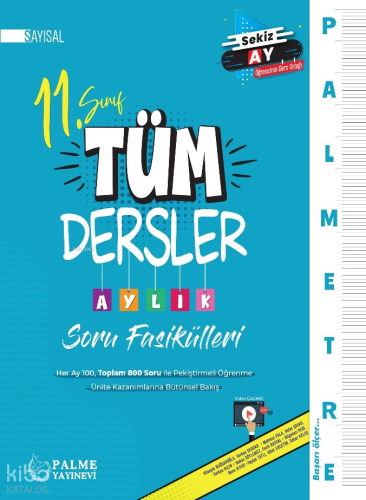 11. Sınıf Sayısal Tüm Dersler Aylık Çalışma Fasikülleri | Kolektif | P