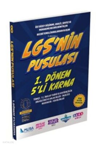 1419 LGS'nin Pusulası 1.Dönem 5'li Karma Deneme | Kolektif | Muba Yayı