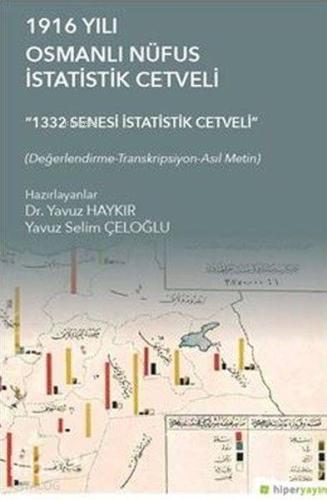 1916 Yılı Osmanlı Nüfus İstatistik Cetveli 1332 Senesi İstatistik Cetveli