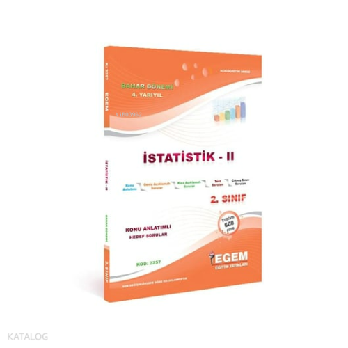 2. Sınıf 4. Yarıyıl İstatistik 2 Konu Anlatımlı Hedef Sorular | Kolekt