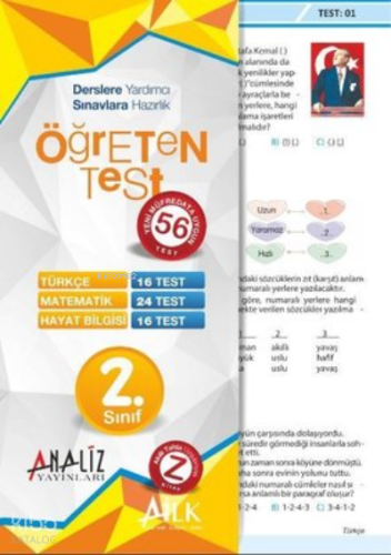 2. Sınıf Öğreten Yaprak Test | Kolektif | Analiz Yayıncılık