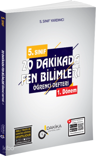 20 Dakikada 5. Sınıf Fen Bilimleri Öğrenci Defteri