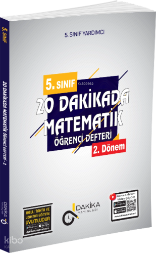20 Dakikada 5. Sınıf Matematik Öğrenci Defteri 2.Dönem