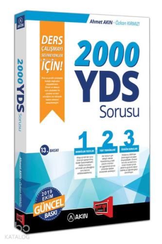 2000 YDS Sorusu Ders Çal.Sev.11.Baskı | Özkan Kırmızı | Yargı Yayınevi