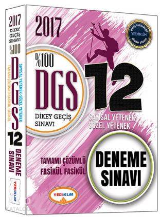 2017 DGS Tamamı Çözümlü Fasikül Fasikül 12 Deneme