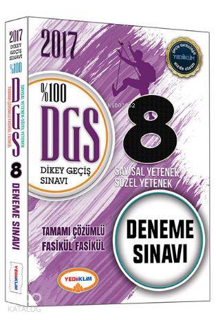 2017 DGS Tamamı Çözümlü Fasikül Fasikül 8 Deneme