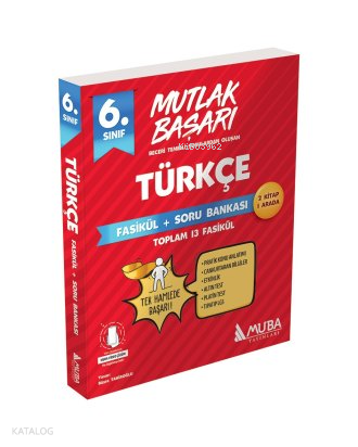 2019 MB 6. Sınıf Türkçe Fasikül + Soru Bankası