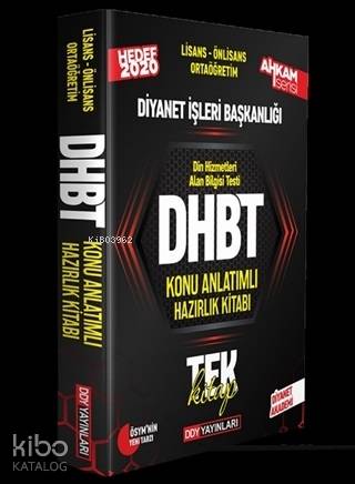2020 DHBT Ahkam Serisi Tüm Adaylar Konu Anlatımlı Hazırlık Kitabı