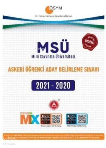 2021 2020 Msü Tıpkı Basım Deneme Sınavı