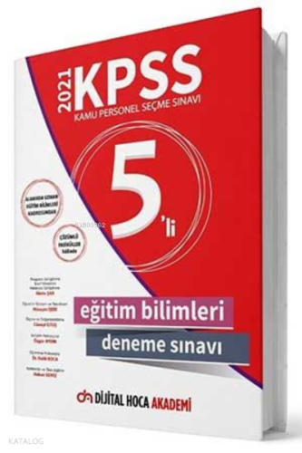 2021 KPSS Eğitim Bilimleri Çözümlü 5'li Fasikül Deneme Sınavı Dijital Hoca Akademi