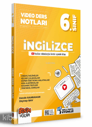 2022 6.Sınıf İngilizce Video Ders Notları (Konu Anlatımı)