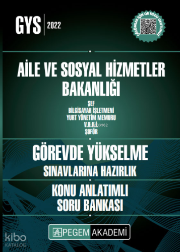 2022 Aile ve Sosyal Hizmetler Bakanlığı Şef Bilgisayar İşletmeni Görevde Yükselme Konu Anlatımlı Sor