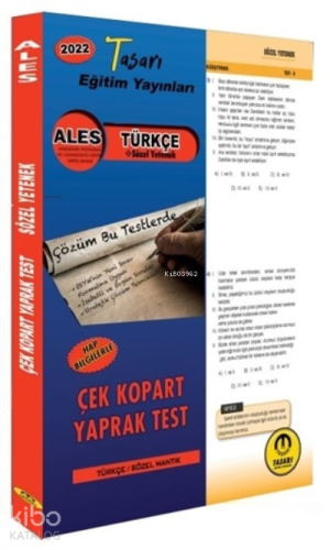 2022 ALES Türkçe Çek Kopar Yaprak Test