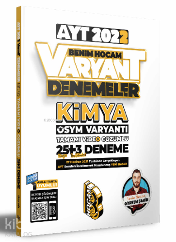 2022 AYT Kimya Tamamı Video Çözümlü 25+3 Deneme Sınavı
