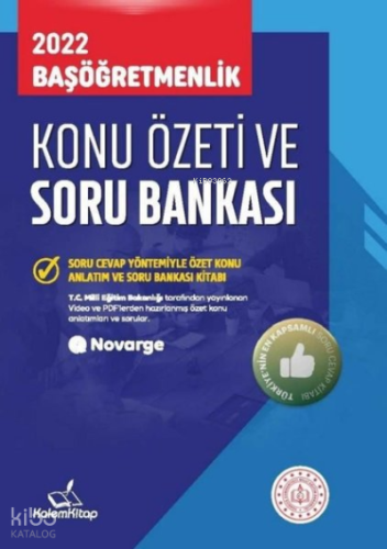 2022 Başöğretmenlik Konu Özetli Soru Bankası