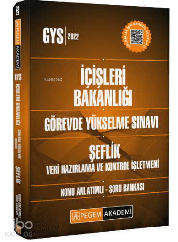 2022 İçişleri Bakanlığı Görevde Yükselme Sınavı Şeflik Veri Hazırlama Ve Kontrol İşletmeni