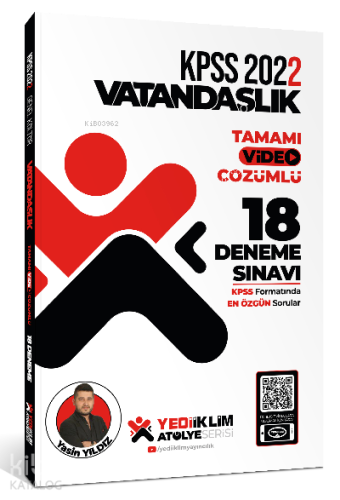 2022 KPSS Atölye Serisi Vatandaşlık Tamamı Video Çözümlü 18 Deneme Sın