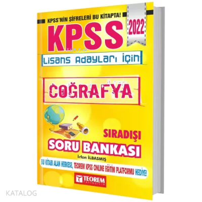 2022 KPSS Coğrafya Sıradışı Soru Bankası