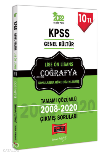 2022 KPSS GK Lise Ön Lisans Coğrafya Tamamı Çözümlü Çıkmış Sorular