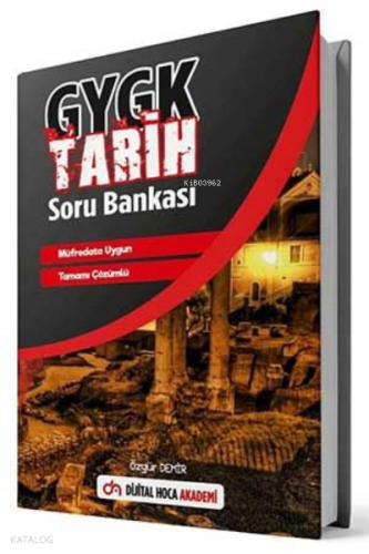 2022 KPSS GY GK Tarih Tamamı Çözümlü Soru Bankası Dijital Hoca Akademi