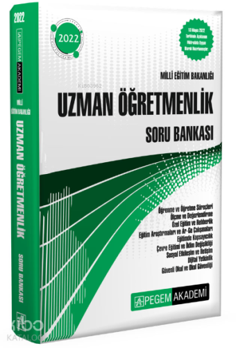 2022 Milli Eğitim Bakanlığı Uzman Öğretmenlik Soru Bankası