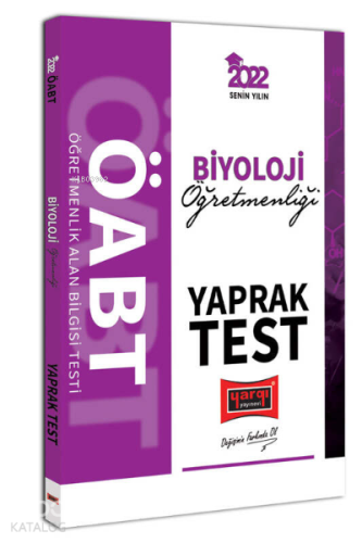 2022 ÖABT Biyoloji Öğretmenliği Yaprak Test | Kolektif | Yargı Yayınev
