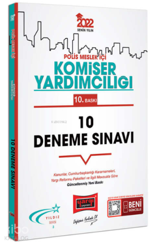 2022 Polis Meslek İçi Komiser Yardımcılığı 10 Deneme Sınav