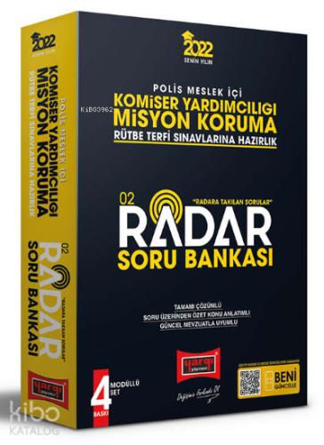 2022 Polis Meslek İçi Komiser Yardımcılığı Misyon Koruma Radar Soru Bankası;4 Modüllü Set