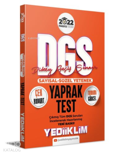 2022 Prestij Serisi Dgs Çek Kopart Yaprak Test